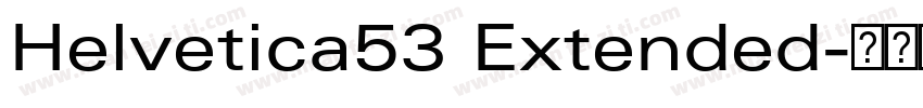 Helvetica53 Extended字体转换